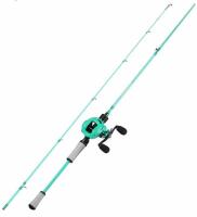 (2) One Bass Right Hand 6&rsquo; & 6'6" Baitcasting Rod and Reel Combos, Medium Heavy, Fast Action, 24-Ton Carbon Fiber (FL 5) - 3