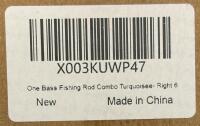 (2) One Bass Right Hand 6&rsquo; & 6'6" Baitcasting Rod and Reel Combos, Medium Heavy, Fast Action, 24-Ton Carbon Fiber (FL 5) - 10
