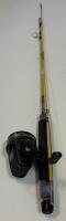 Set Of 3 Spincast Fishing Rod & Reel Combos - Zebco 404, Slingshot, Johnson Graphite - 2