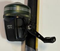 Set Of 3 Spincast Fishing Rod & Reel Combos - Zebco 404, Slingshot, Johnson Graphite - 3