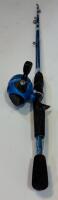 Set Of 3 Spincast Fishing Rod & Reel Combos - Zebco 404, Slingshot, Johnson Graphite - 6