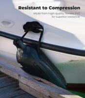 KEMIMOTO 8.5" x 27" Inflatable Boat Fenders with Ropes and Inflator retail $110 a set (shelf 10) - 2