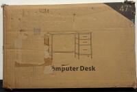47" Computer Desk with 3 Fabric Drawers & Side Pocket - 5