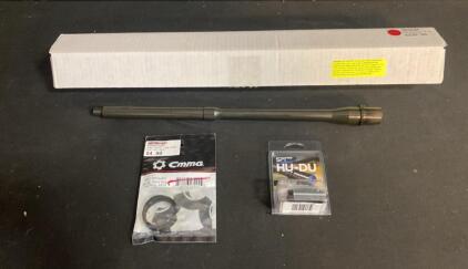 AR-15 16" 5.56 Midlength Barrel Kit w/ CMMG Handguard Ring & SPT HU-DU 223/5.56 Muzzle Device (9)