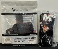 Versacarry Insurgent Deluxe IWB/OWB Holster for Sig P365 Macro, Brown, Right-Hand Draw & Moxy Rocket Socks (FL 10)