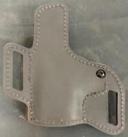Versacarry Compound Arc Angel OWB Holster Size 4, Black/Brown, Right-Handed, Adjustable Tension & Moxy Rocket Socks (FL 10) - 3