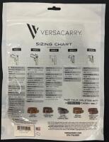 Versacarry Compound Arc Angel OWB Holster Size 4, Black/Brown, Right-Handed, Adjustable Tension & Moxy Rocket Socks (FL 10) - 5