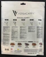 Versacarry Compound OWB Holster, Size 4, Brown, Right Hand, Optics Compatible & Moxy Brass Knuckle Socks (FL 10) - 5