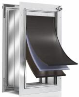 Large Heavy-Duty Insulated Pet Door, 22x13", & Folding Utility Cart - 4