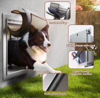 Large Heavy-Duty Insulated Pet Door, 22x13", & Folding Utility Cart - 6