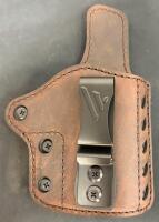 Versacarry Covert IWB Holster, Size 4, Leather/Polymer Hybrid, 3.5" Barrel, USA, CVT2104-350 & Moxy Brass Knuckle Socks (FL 10) - 2