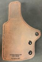 Versacarry Covert IWB Holster, Size 4, Leather/Polymer Hybrid, 3.5" Barrel, USA, CVT2104-350 & Moxy Brass Knuckle Socks (FL 10) - 3