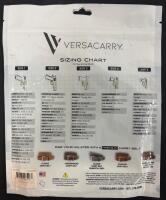 Versacarry Covert IWB Holster, Size 4, Leather/Polymer Hybrid, 3.5" Barrel, USA, CVT2104-350 & Moxy Brass Knuckle Socks (FL 10) - 5