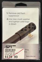 SPT HU-DU .308 Muzzle Brake, 5/8x24 Thread, Blued Finish, New in Package, With Moxy Socks (FL 10) - 3