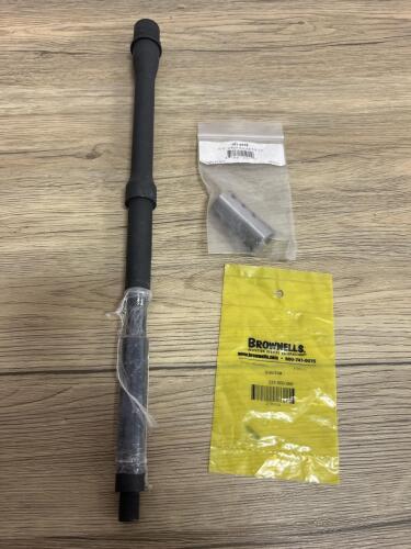 16" AR-10 / 223 Rifle Barrel, 5/8-24 Thread, with 3 Port Muzzle Brake & Brownells Ejector Pins (shelf 10)