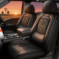 Black Synthetic Leather Full Set Seat Covers with Diamond Stitching for Two-Seater Pickup Trucks retails for $169.99, (2) coolant resevoirs each retail for $39.99, large air filter retails for $105.00 (spot #2) - 4