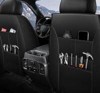 Black Synthetic Leather Full Set Seat Covers with Diamond Stitching for Two-Seater Pickup Trucks retails for $169.99, (2) coolant resevoirs each retail for $39.99, large air filter retails for $105.00 (spot #2) - 6