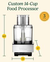Cuisinart DFP-14BCNY 14-Cup Food Processor, 720W, Stainless Steel (FL 7) - 2
