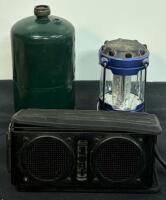 Mixed Lot: Folding Camp Chair, Head Snowboard Bindings, Air Pump, Tools, Lantern, Propane (FL 4) - 5