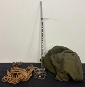 Duke #4 Coil Spring Foot-Hold Trap Set with Accessories (FL 10)