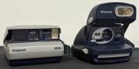 Polaroid 1200i & 600 Instant Film Cameras, Built-in Flash, For Spectra & 600 Film, Straps (FL 7)