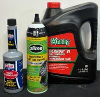 Mixed Lot: 4 Bell Bike Tubes, OnGuard Cable Lock, Keeper Tie-Down, Auto Fluids, Rope (FL 7) - 2
