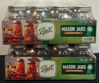 Ball Mason Jars 16 oz Regular Mouth (24 Count, Sealed) with 4 Quart Glass Mixing Bowl (FL 3) - 2