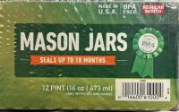 Ball Mason Jars 16 oz Regular Mouth (24 Count, Sealed) with 4 Quart Glass Mixing Bowl (FL 3) - 3