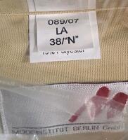 (#3) Mixed Military & Fire Lot: Tan Uniform Shirt, Long Sleeve, Poly-Cotton Blend, Chest Pockets, Button Front, New in Packaging. Firefighter pants, Sleeping Bag Liners (British), Four Pairs of Medium-Short Military Pants, Six Cold Weather Coat Liners - 5
