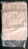 (#3) Mixed Military & Fire Lot: Tan Uniform Shirt, Long Sleeve, Poly-Cotton Blend, Chest Pockets, Button Front, New in Packaging. Firefighter pants, Sleeping Bag Liners (British), Four Pairs of Medium-Short Military Pants, Six Cold Weather Coat Liners - 6