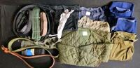 (#3) British Army Dress Uniform, US Army Combat Shirt XL, Sweaters, Belts & More Military Lot NSNs