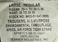 (#3) Large Military & Firefighter Uniform Lot &ndash; Camo Trousers, Jackets, Cold Weather Liner, Rescue Gear - 7