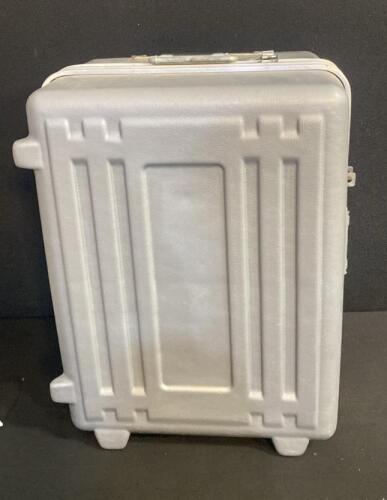 Rugged Gray Hard Protective Carrying Case, Est. 20"x15"x8", Custom Foam Insert (Shelf 7 )