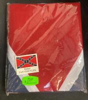 Military Surplus Lot: US Duffel, Field Cap, Holster, Rain Gear, 3x5 Confederate Flag, Web Belt ( Shelf 7 ) - 2