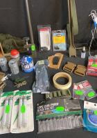 Military Surplus Outdoor Gear Lot: Straps, Buckles, Voodoo Shoulder Pads, Rayovac Tubes, Repair Kits and so much more( Shelf 1 ) - 3