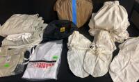 Military Surplus Apparel Lot &ndash; Camouflage Covers, Uniform Shirt (Rothco RN37572), Field Wear, ~15 pcs and a lot more - ( Shelf 1 )