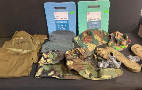 Swiss & European Military Surplus Lot &ndash; Wool Uniform Pants ( Various Sizes ), Alpenflage Gear, Web Belts, Accessories ( Shelf 10 )