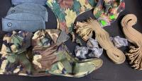 Swiss & European Military Surplus Lot &ndash; Wool Uniform Pants ( Various Sizes ), Alpenflage Gear, Web Belts, Accessories ( Shelf 10 ) - 3