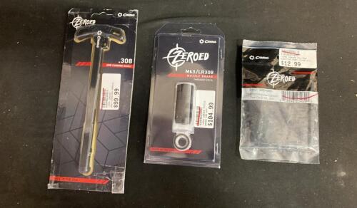 CMMG ZEROED AR-10/LR-308 Parts: Charging Handle, Muzzle Brake, Ejection Port Cover (9)