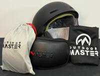 Outdoor Master Kelvin MIPS Ski/Snowboard Helmet Small Black + Falcon Goggles Zeiss Lens Bundle (FL 7) - 2