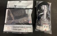 Versacarry Guardian OWB Leather Holster, Arch Angel, Size 3 w/ Mag Pouch & Moxy Assault Socks