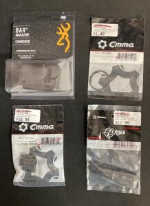 CMMG AR-15 Gas Block .625", BAR Rifle Magazine, AR-10 Ejection Port Cover, Retaining Ring NIP (9)