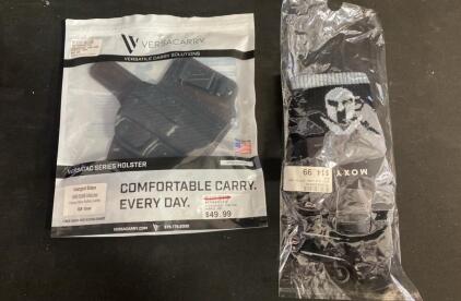 Versacarry Insurgent Deluxe IWB/OWB Holster for XD(M), Brown, Optics Compatible + MOXY Spartan Socks (9)