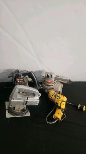 Wen Jigsaw 3700, DeWalt Drill, Black & Decker Finishing Sander &ndash; Corded Power Tool Lot Shelf-3