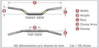 (2) ProTaper Motocross Handlebar, 7/8" Diameter, 31.5" Width, Black, New in Packaging (shelf 10) - 3