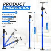 MODERNUTILITY Telescopic Drywall Support Poles, 4-Pack, 45.3-114.2 in, 200 lbs Capacity (shelf 10) - 2