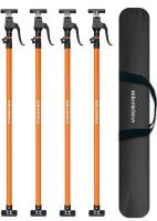 HOLOTUHERAN 4-Pack Adjustable Support Poles, 49.2&ndash;114in, 154lb Load, Non-Slip Pads, Carry Bag (shelf 10)