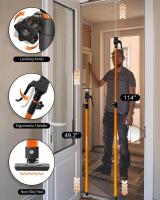 HOLOTUHERAN 4-Pack Adjustable Support Poles, 49.2&ndash;114in, 154lb Load, Non-Slip Pads, Carry Bag (shelf 10) - 4