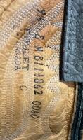 Twisted X Exotic Leather Cowboy Boots, Grey Foot/Black Shaft, Size 9.5 E (Used) - 8