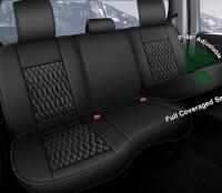 Jeep Compass 2011&ndash;2017 Custom Fit 7-Piece All-Weather Floor Mats & Seat Covers Set Black 040-GEG2 $300 value - 3